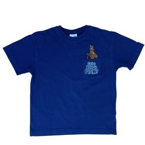 Scooby Doo Vintage 2000’s Warner Bro’s Navy Blue Kids Tee “Got a Bone to PICK?”